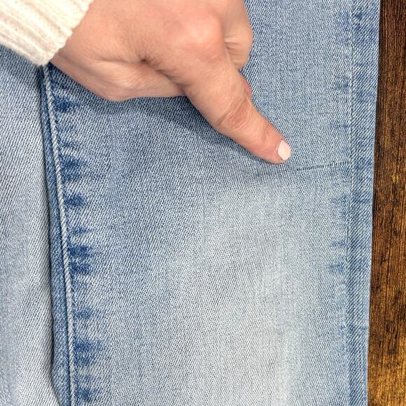 Mother Size 25 Jeans The Insider Crop Step Chew Hem Mid Rise Outerspace Wash - Picture 6 of 16